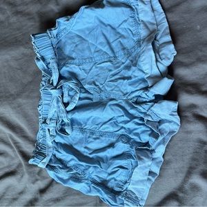 aerie fake jean shorts